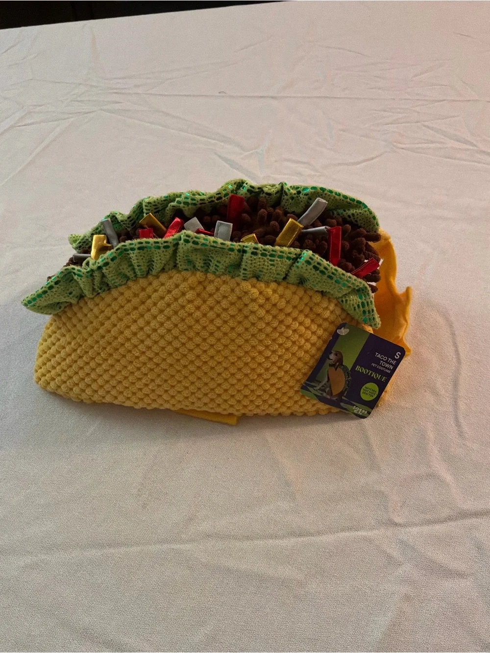 ******* Bootique Yellow & Green Taco Cat Harness Costume ******